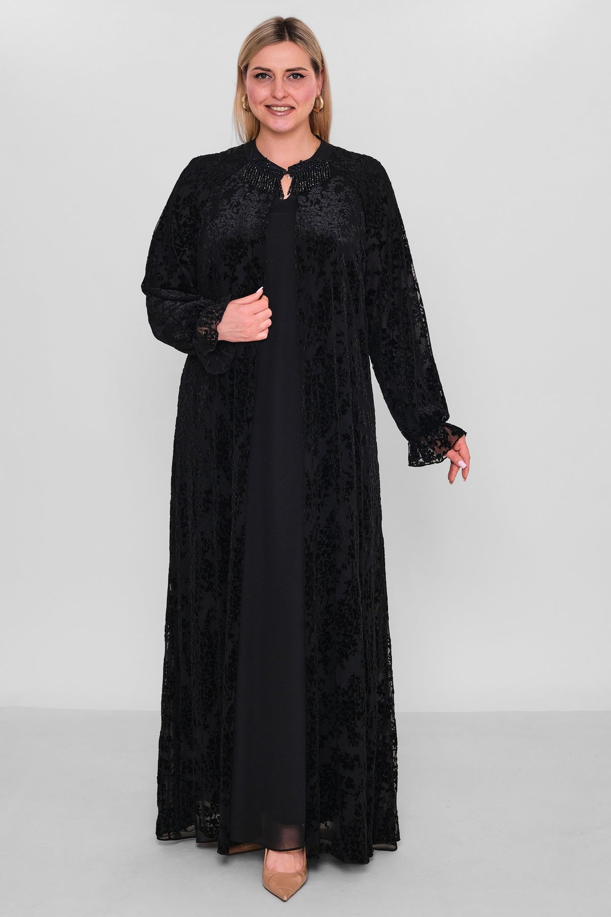 Ksas - Extended Plus Size Dress (KSAS32383-1) - 8690200074936