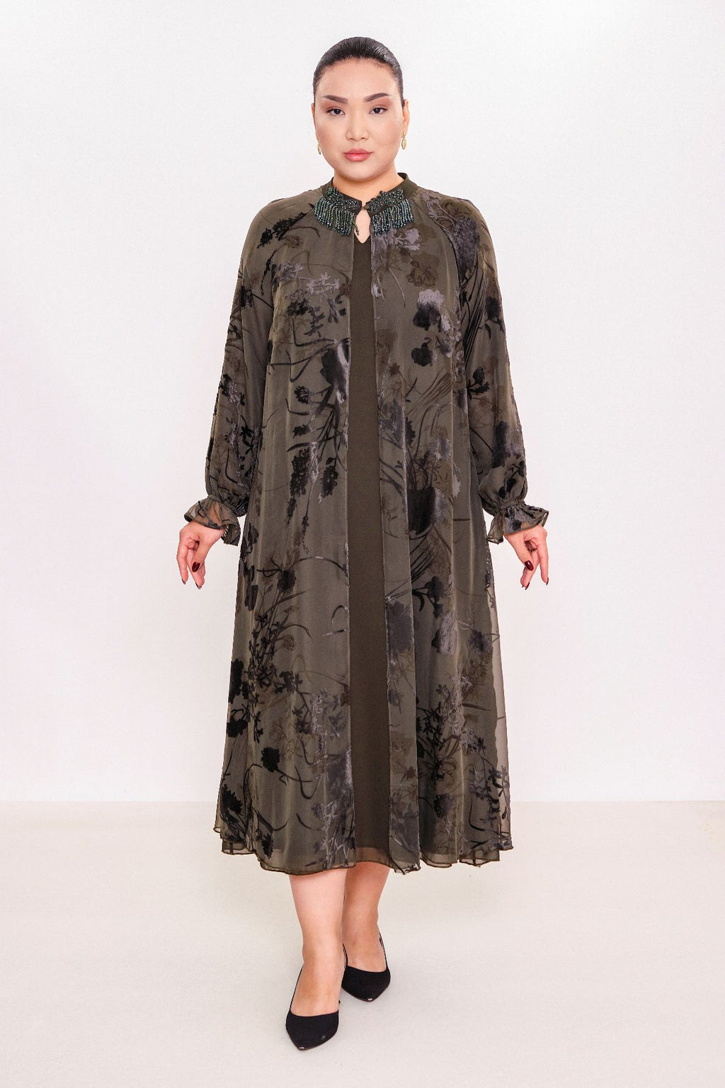 Ksas - Plus Size Dress (KSAS32385) - 8690200075315