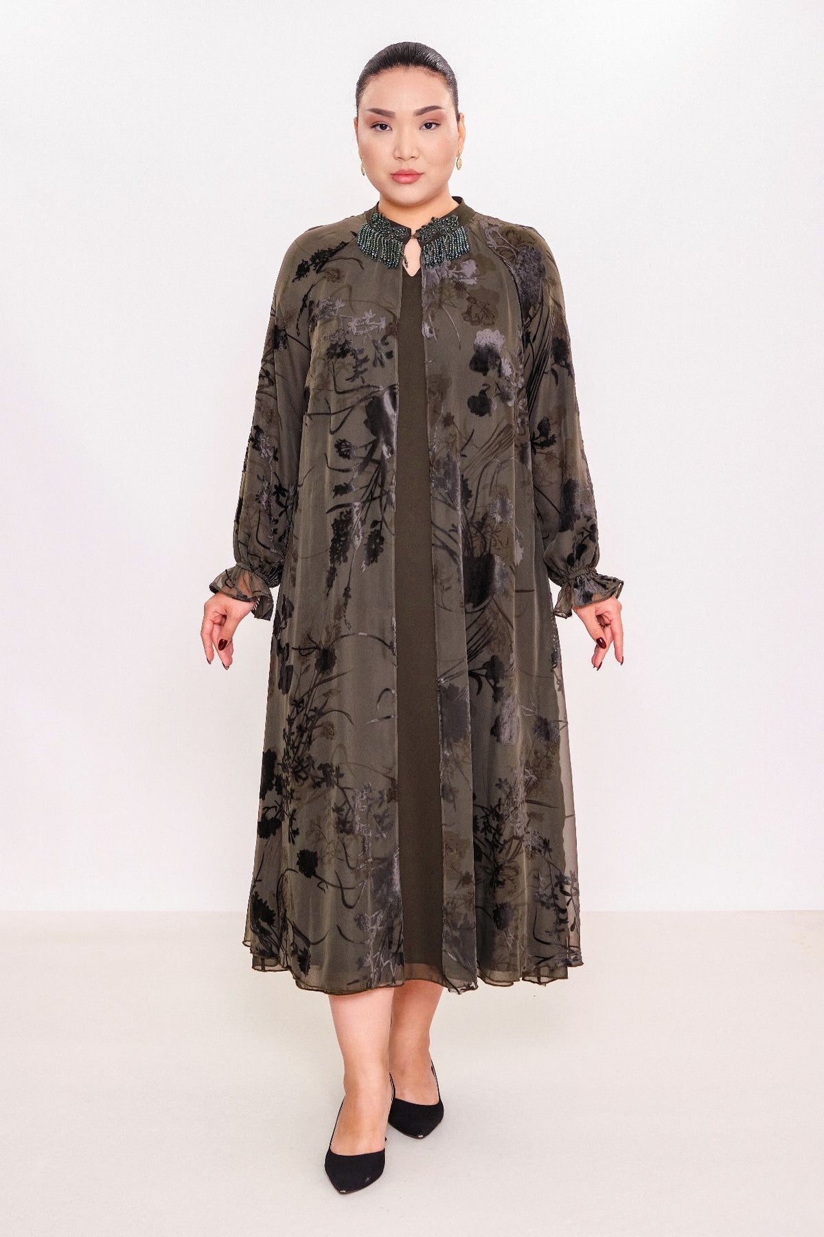 Ksas - Plus Size Dress (KSAS32385) - 8690200075315