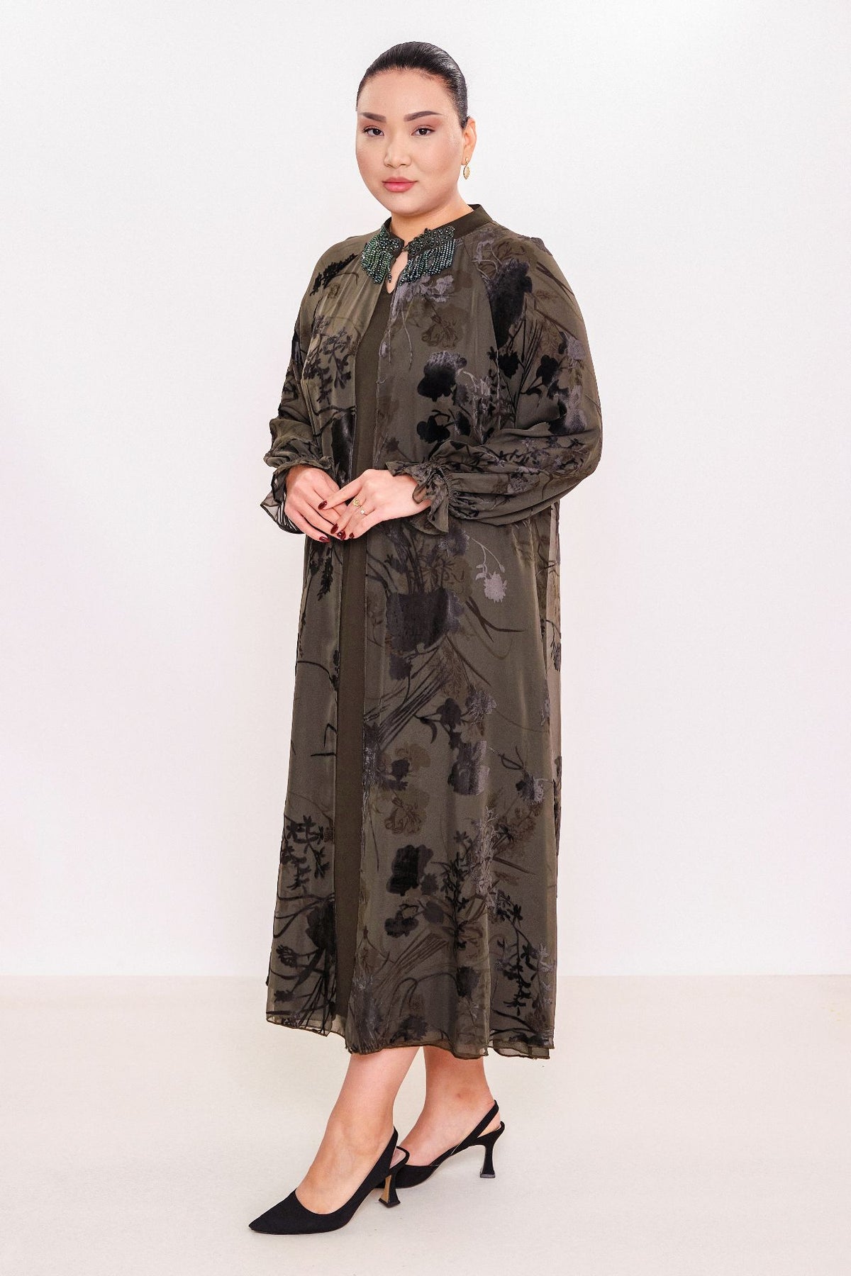 Ksas - Plus Size Dress (KSAS32385) - 8690200075315