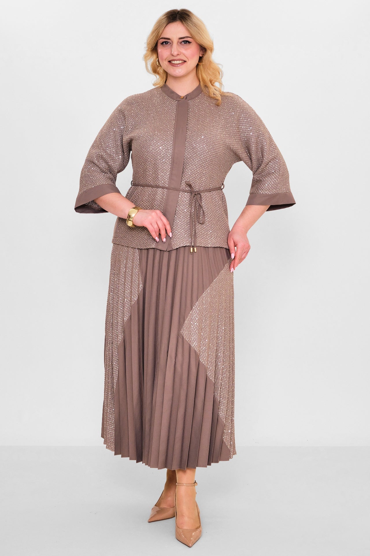 Myraang - Plus Size Suit (MYRG25K08-8449) - 8690200075971