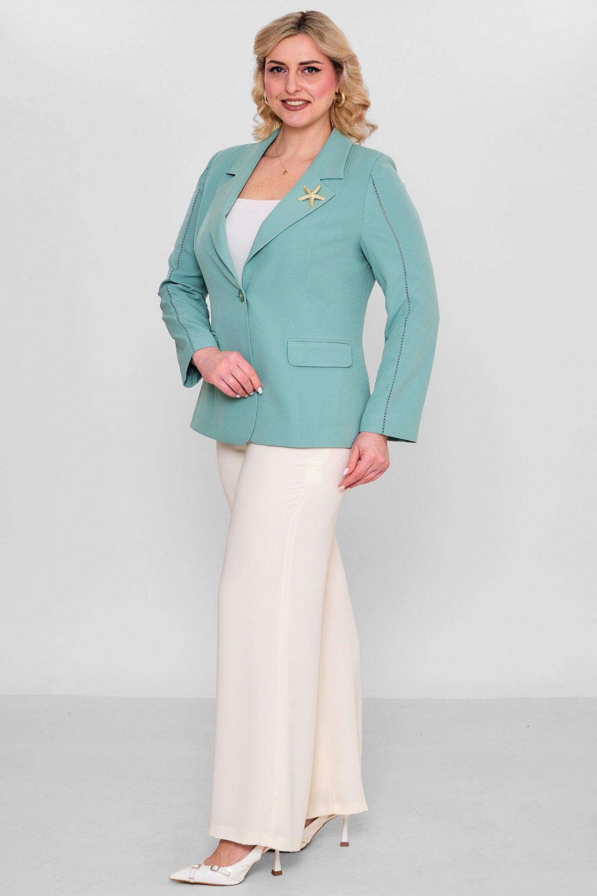 Meira - Plus Size Jacket (MEI26Y1285) - 8690200078651