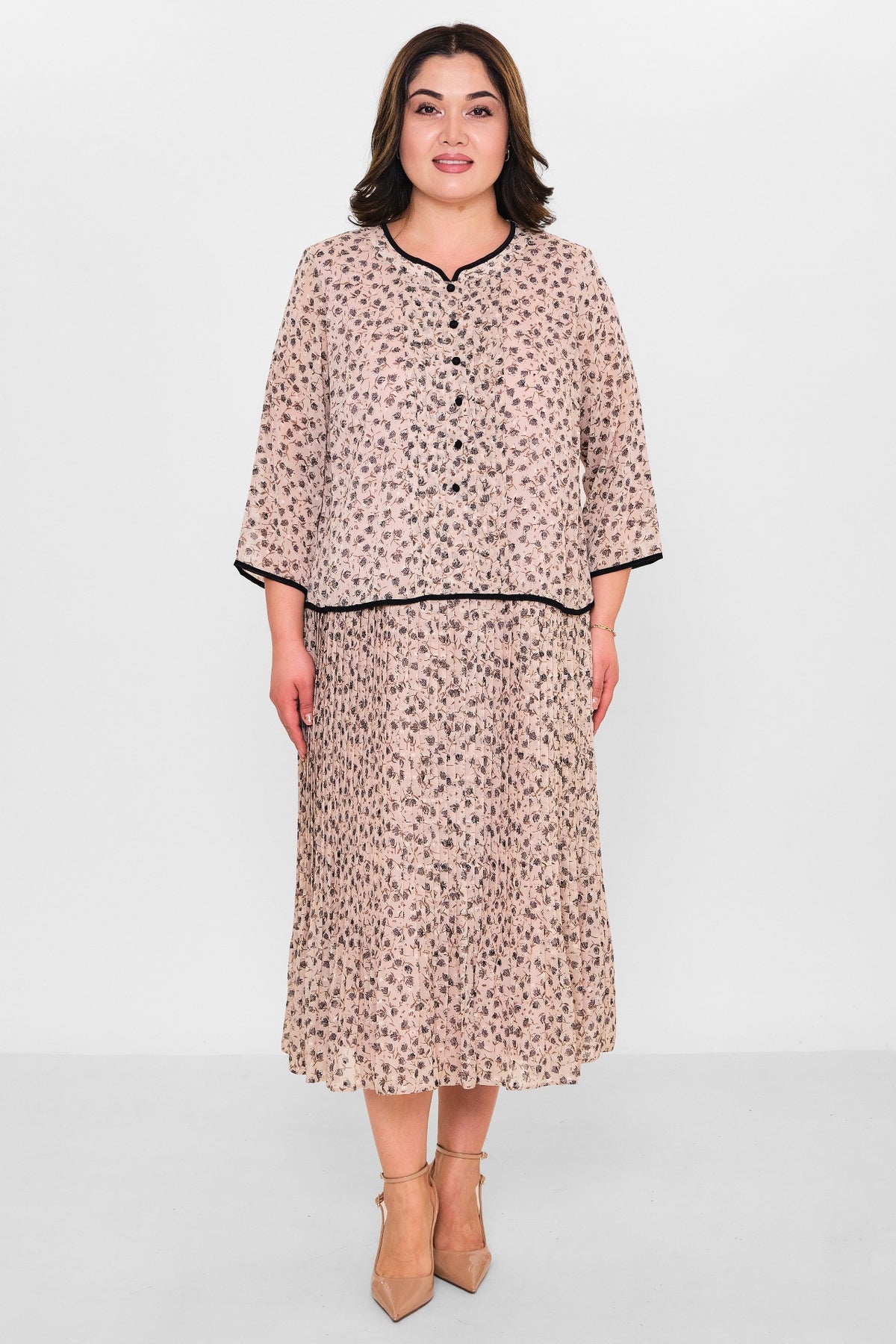 Gumanize - Plus Size Dress (GMZ2024-826-7194) - 8690200079054