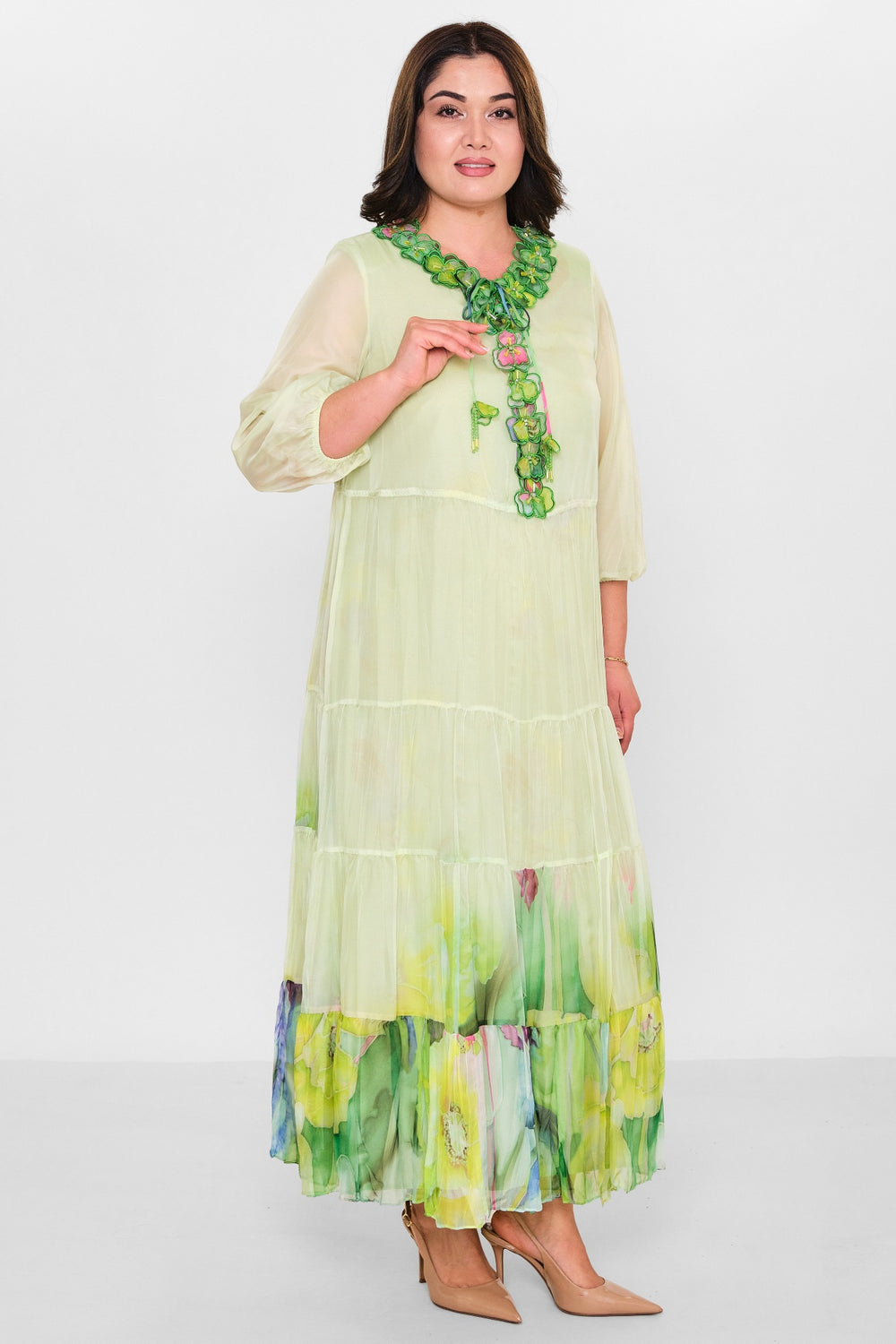 Gumanize - Plus Size Dress (GMZ2025-504-7189) - 8690200079382