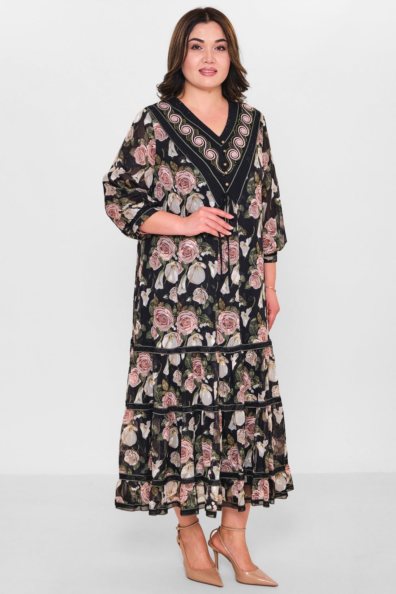 Gumanize - Plus Size Dress (GMZ2025-93-7176) - 8690200079849