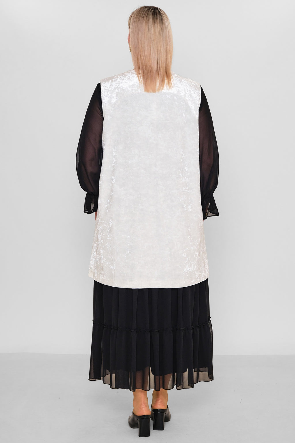 Ksas - Extended Plus Size Cardigan (KSAS4037-1) - 8690200080234