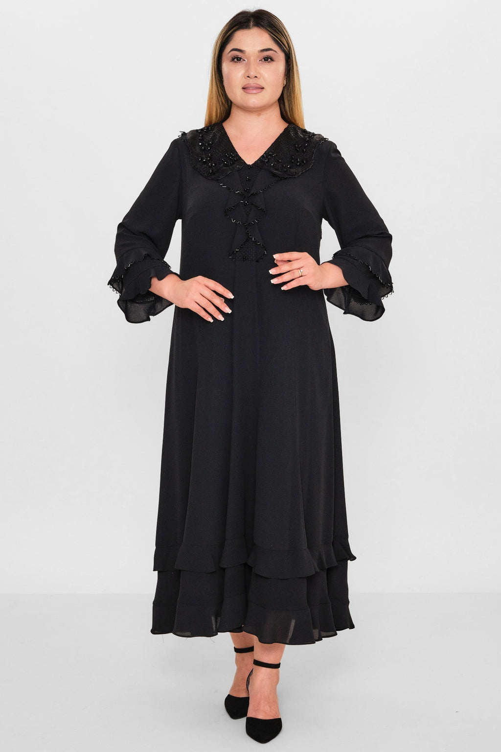 Gumanize - Extended Plus Size Dress (GMZ2025-1113-6842) - 8690200080586