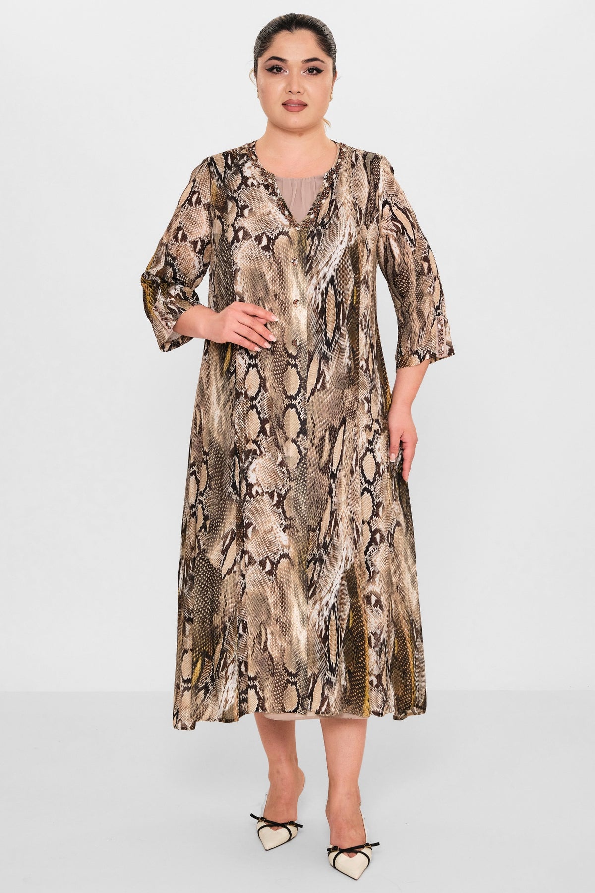 Gumanize - Plus Size Dress (GMZ2026-28-7936) - 8690200080746