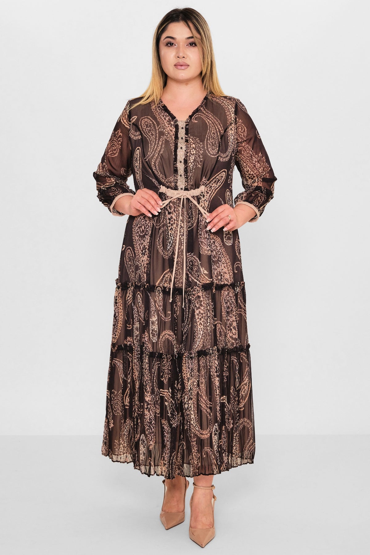 Gumanize - Plus Size Dress (GMZ2026-91-7205) - 8690200080821