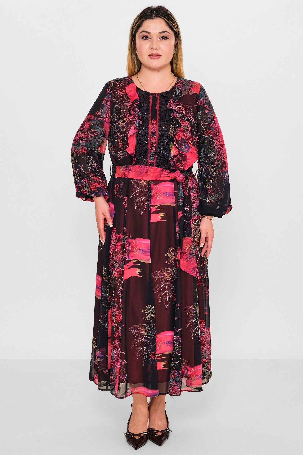 Gumanize - Plus Size Dress (GMZ2026-130-7939) - 8690200081354