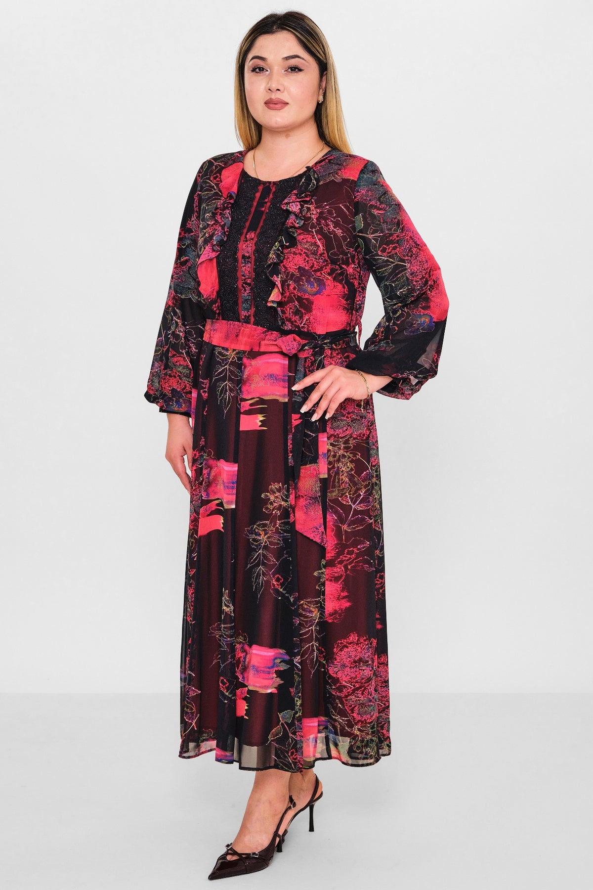 Gumanize - Plus Size Dress (GMZ2026-130-7939) - 8690200081354