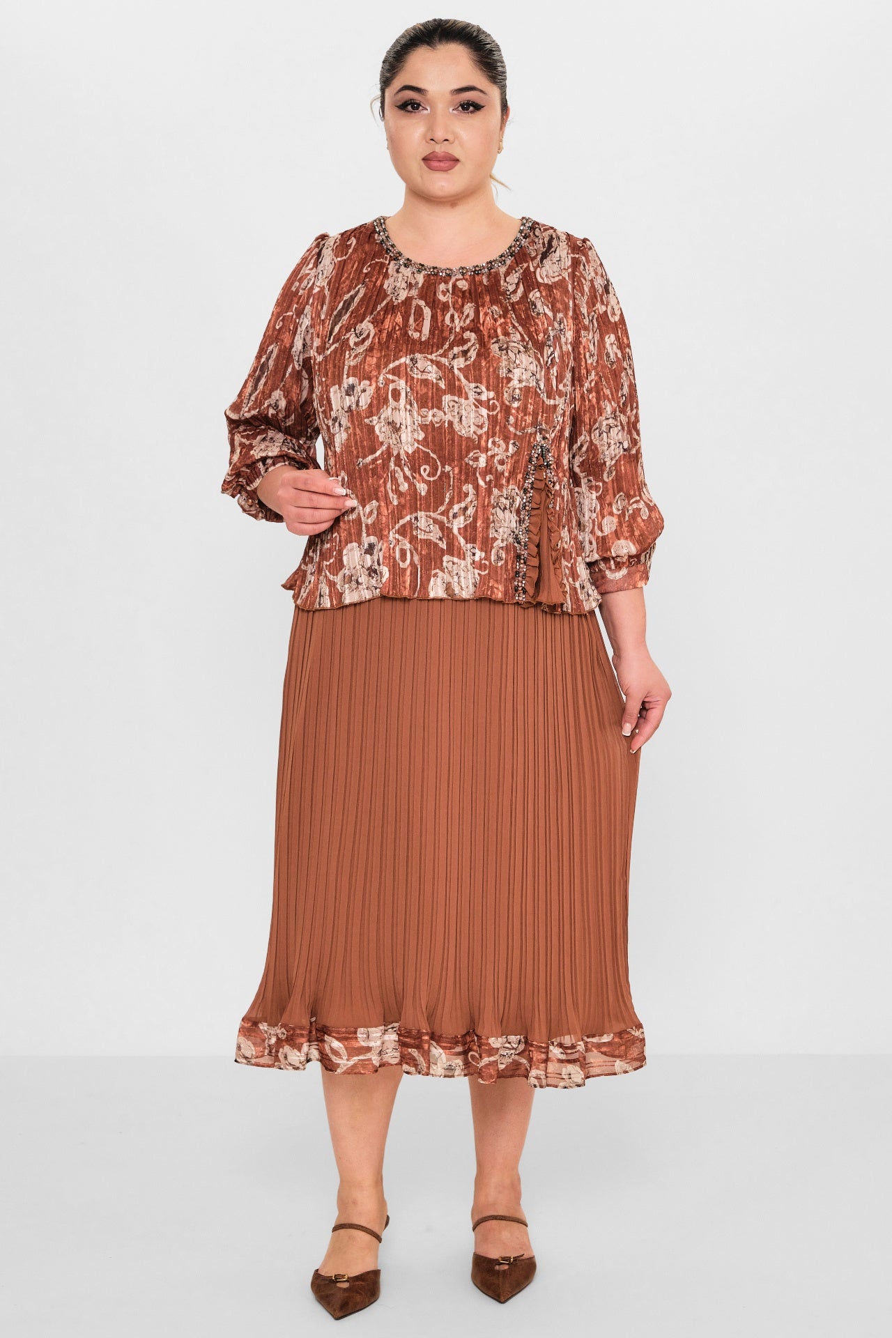 Gumanize - Plus Size Dress (GMZ2026-208-7224) - 8690200081514
