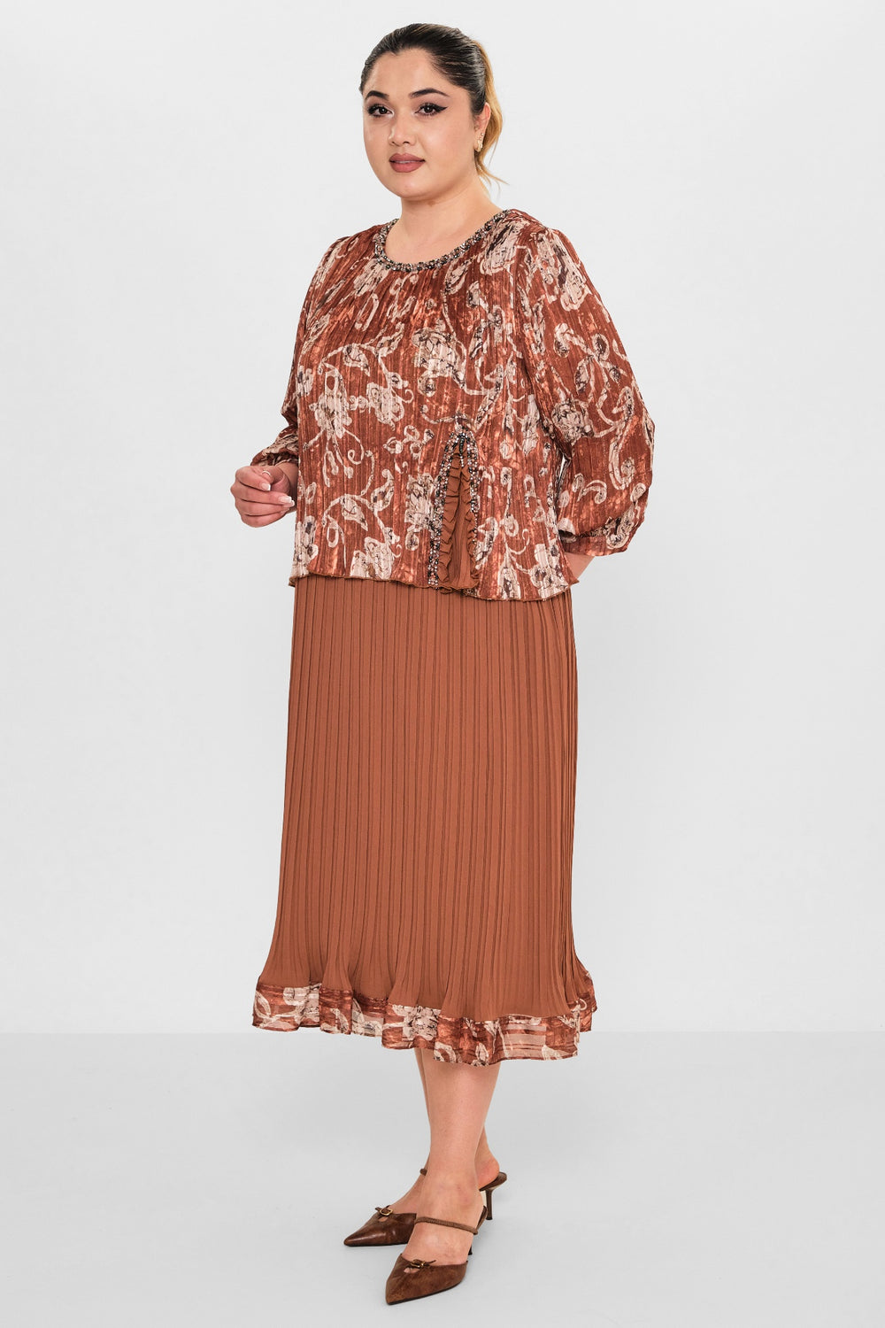 Gumanize - Plus Size Dress (GMZ2026-208-7224) - 8690200081514