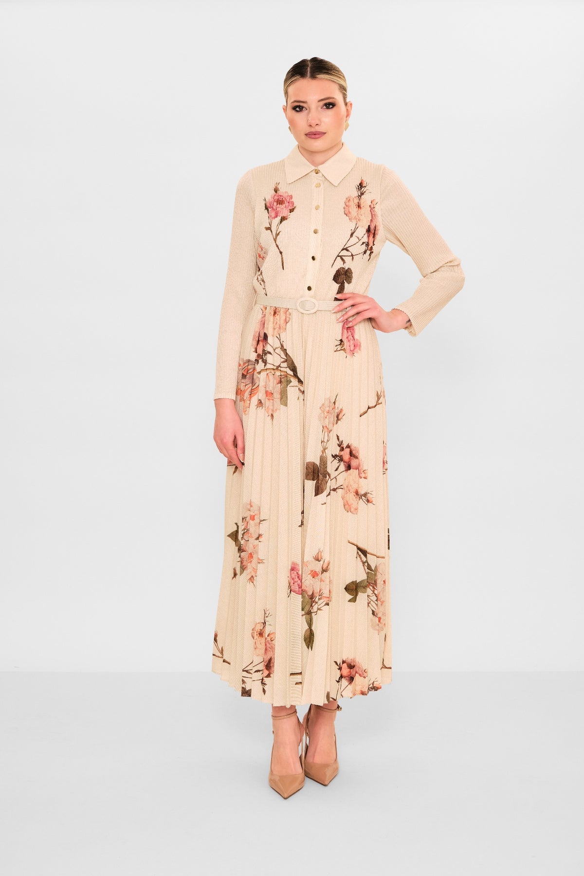 Myraang - Plus Size Dress (MRG26Y05-3073) - 8690200081873