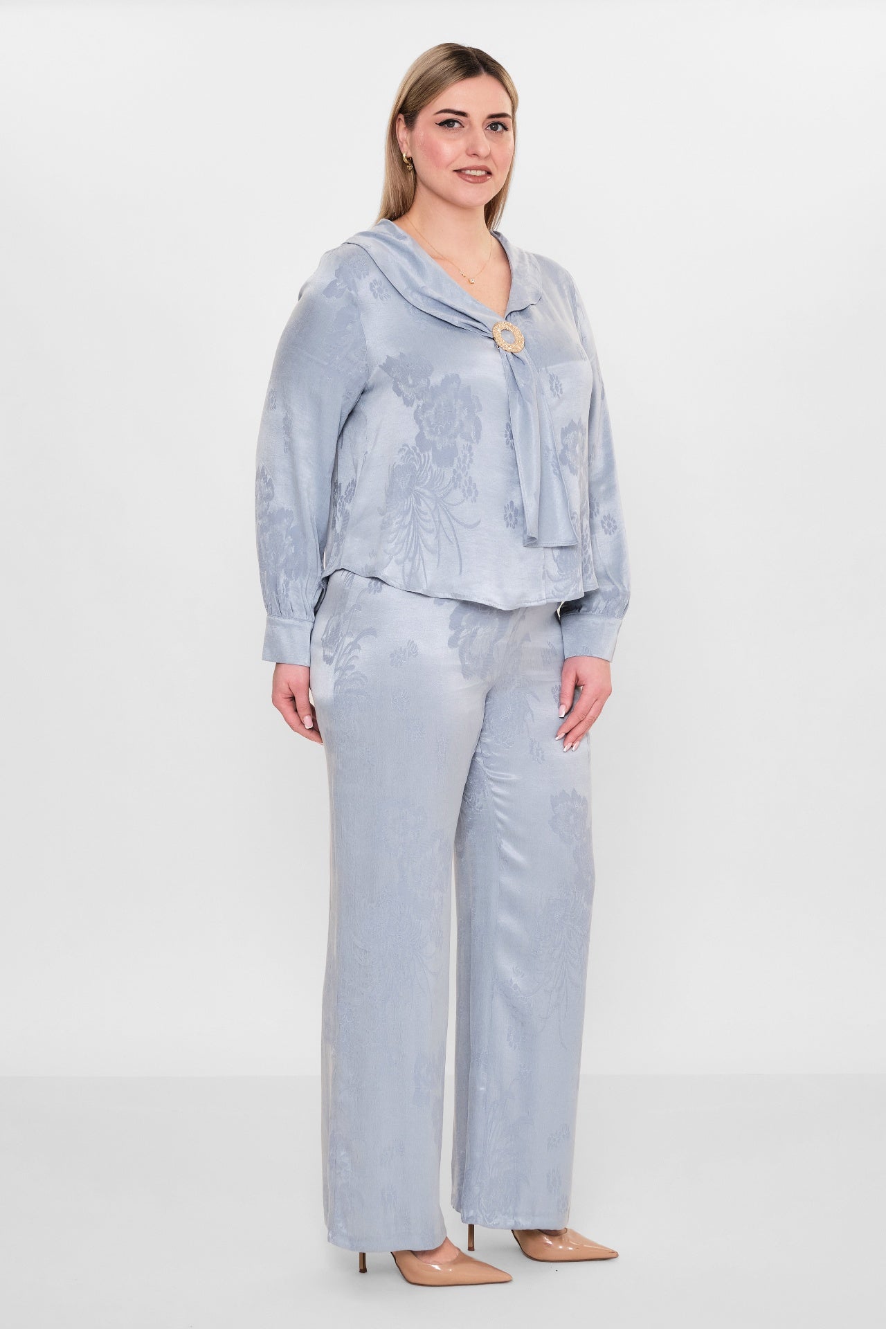 Laluce - Plus Size Blouse (L2.Y26.BLZ.2B198) - 8690200082177