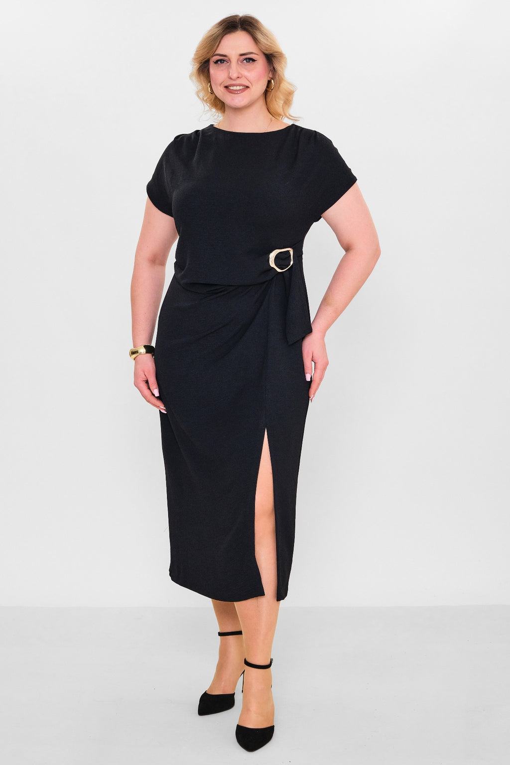 Laluce - Plus Size Dress (L2.Y26.ELB.2E652) - 8690200082337