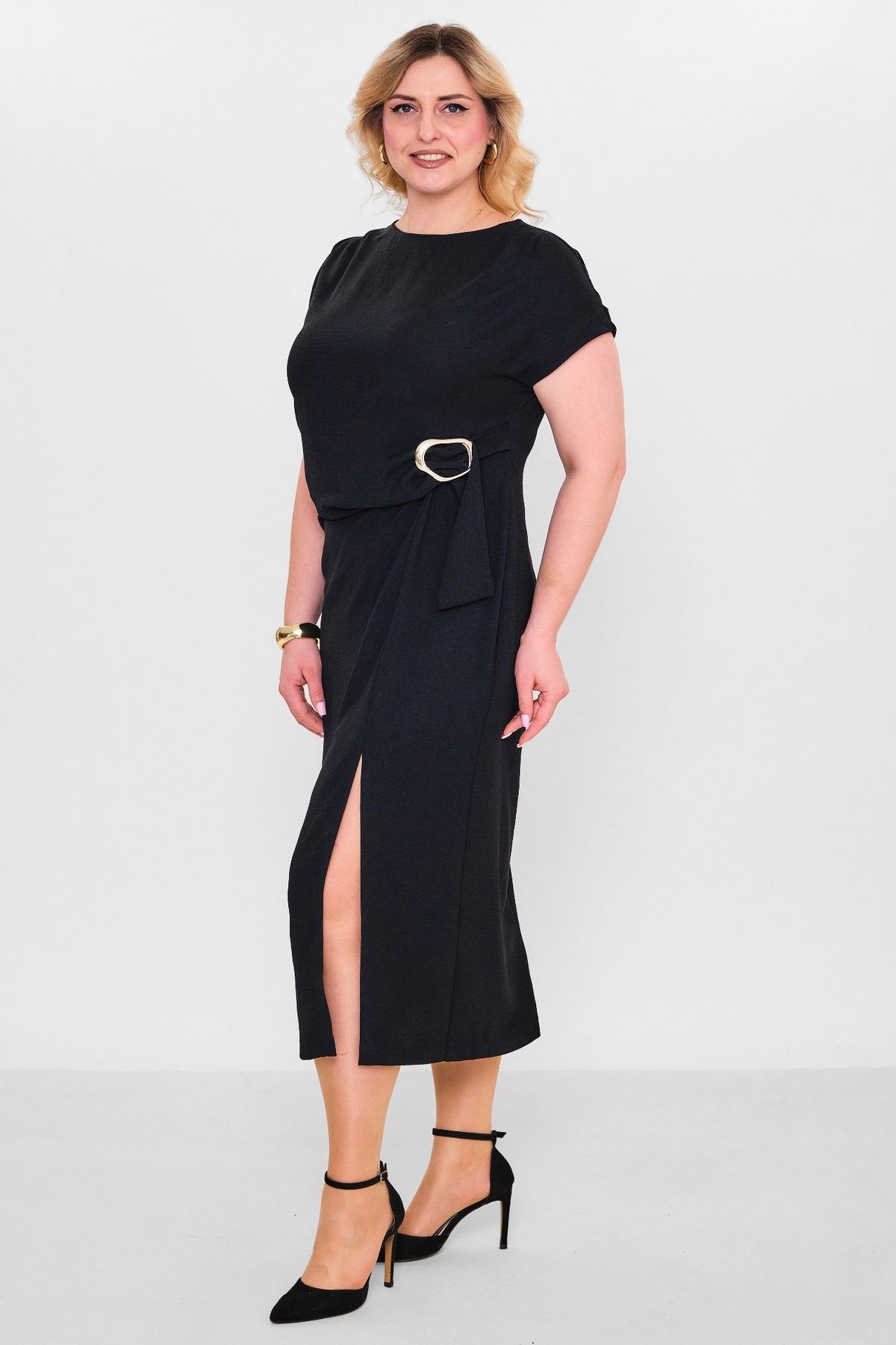 Laluce - Plus Size Dress (L2.Y26.ELB.2E652) - 8690200082337