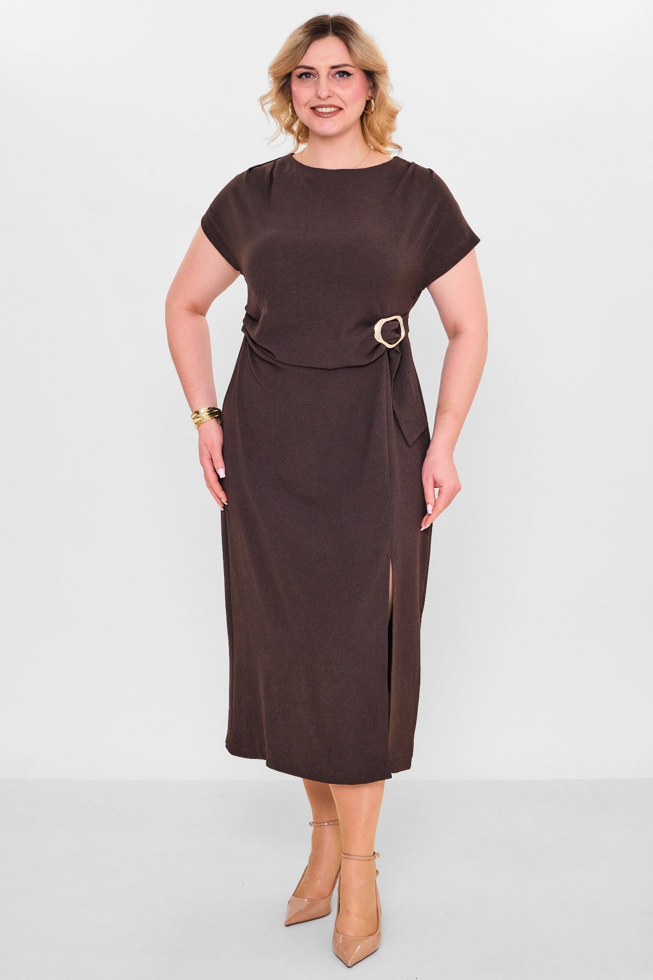 Laluce - Plus Size Dress (L2.Y26.ELB.2E652) - 8690200082368