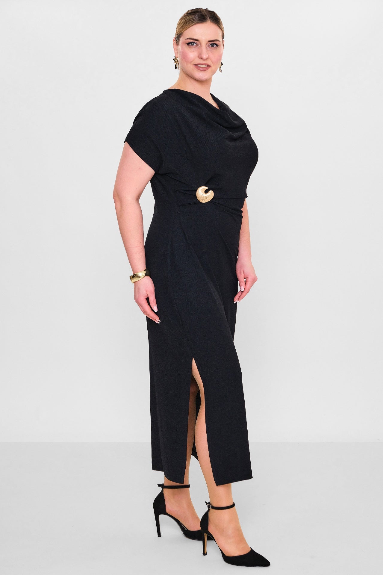 Laluce - Plus Size Dress (L2.Y26.ELB.2E653) - 8690200082375