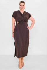 Laluce - Plus Size Dress (L2.Y26.ELB.2E653) - 8690200082399