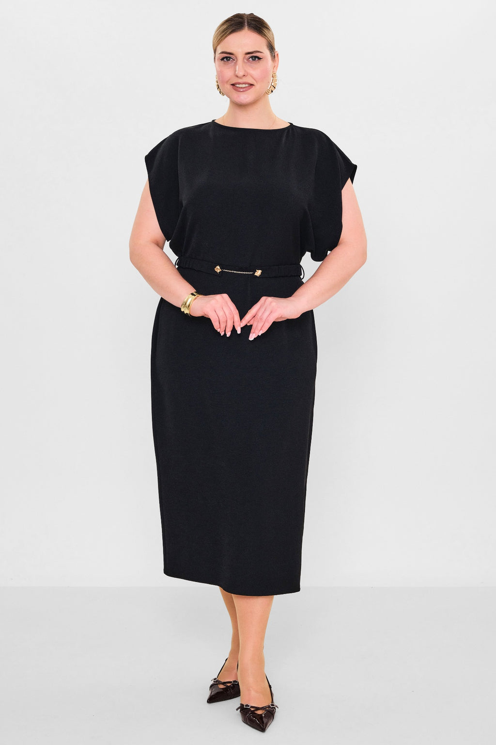 Laluce - Plus Size Dress (L2.Y26.ELB.2E655) - 8690200082405