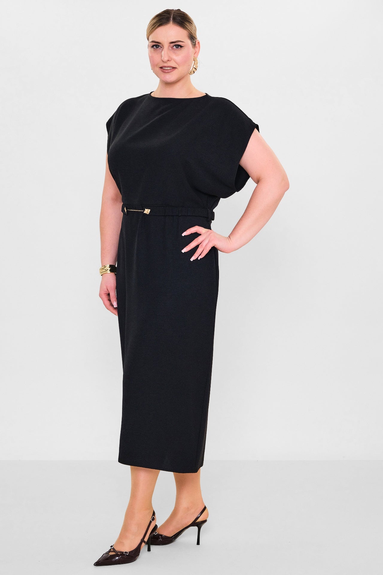 Laluce - Plus Size Dress (L2.Y26.ELB.2E655) - 8690200082405