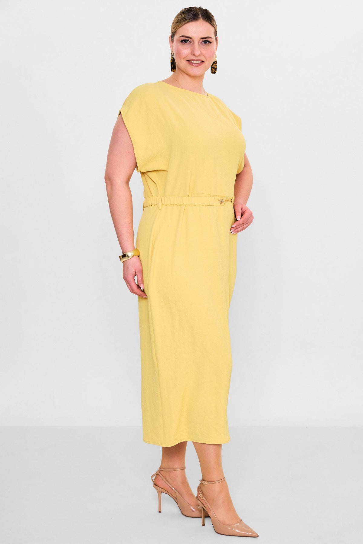 Laluce - Plus Size Dress (L2.Y26.ELB.2E655) - 8690200082412