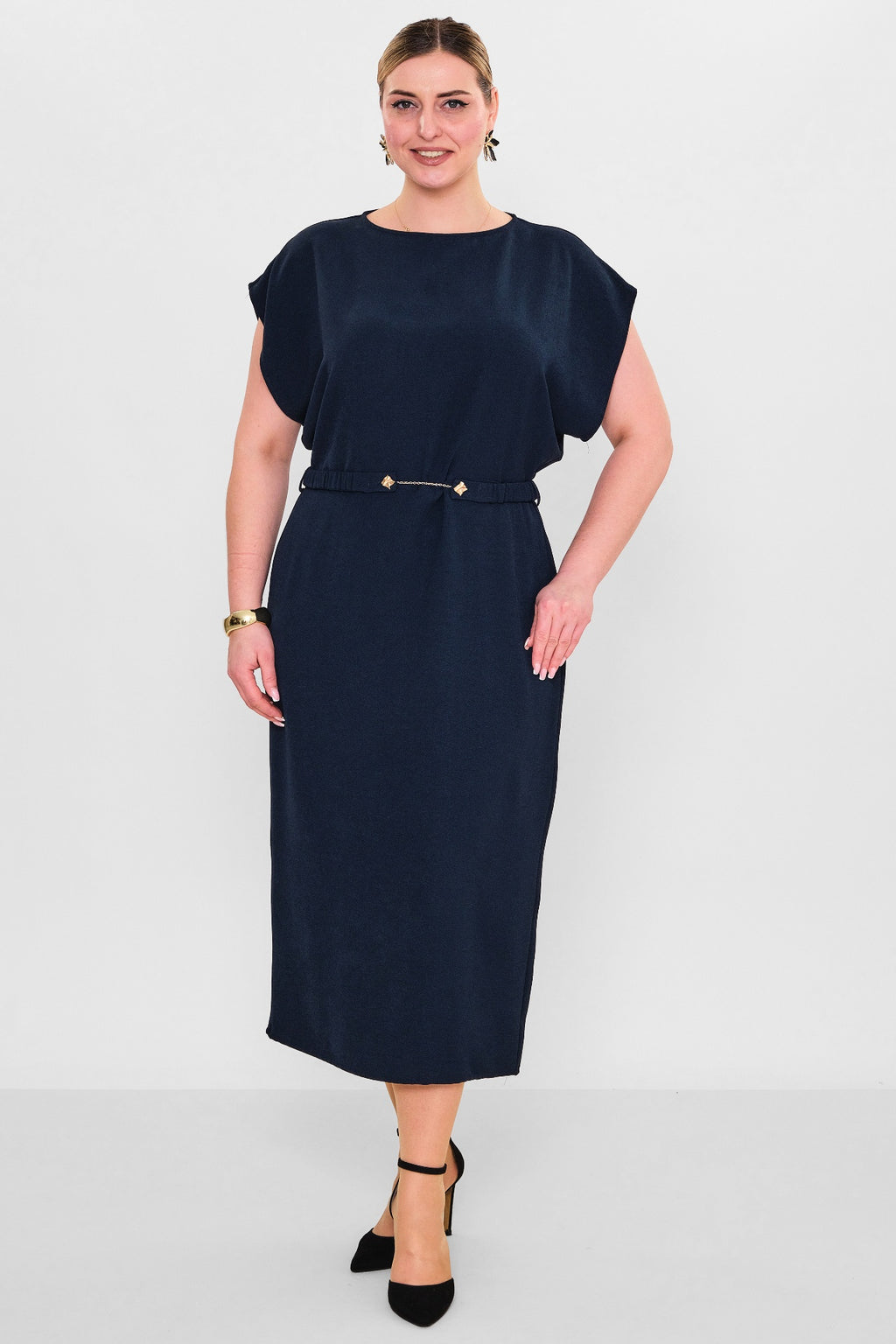 Laluce - Plus Size Dress (L2.Y26.ELB.2E655) - 8690200082429