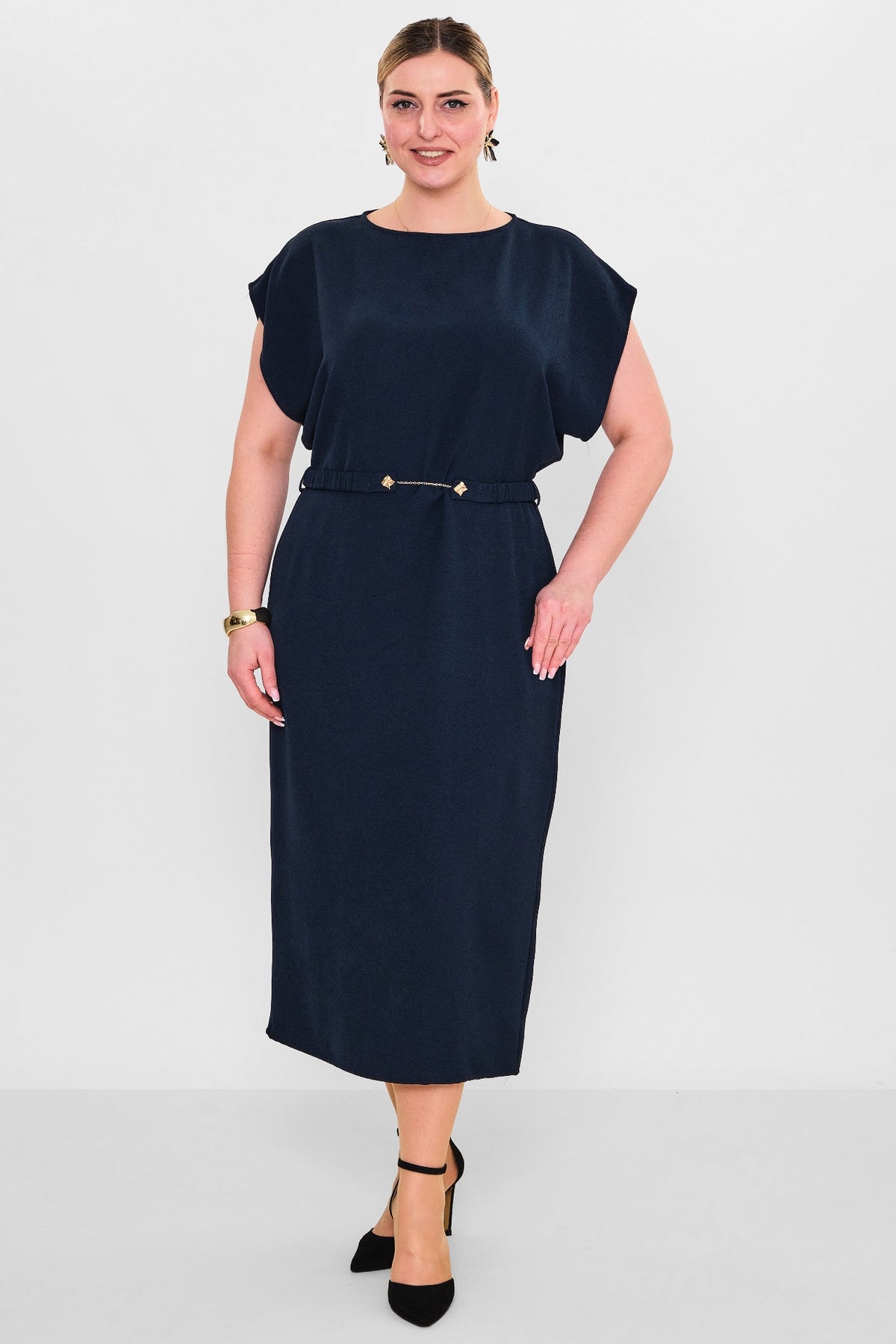 Laluce - Plus Size Dress (L2.Y26.ELB.2E655) - 8690200082429
