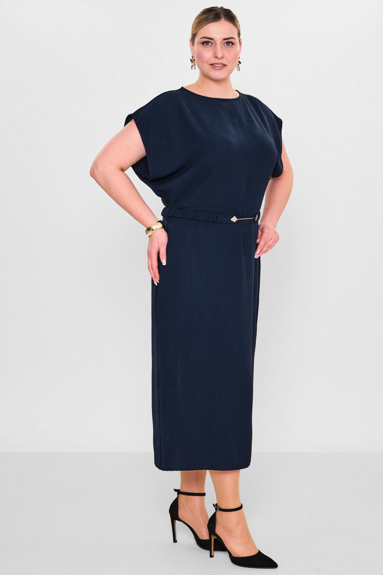 Laluce - Plus Size Dress (L2.Y26.ELB.2E655) - 8690200082429