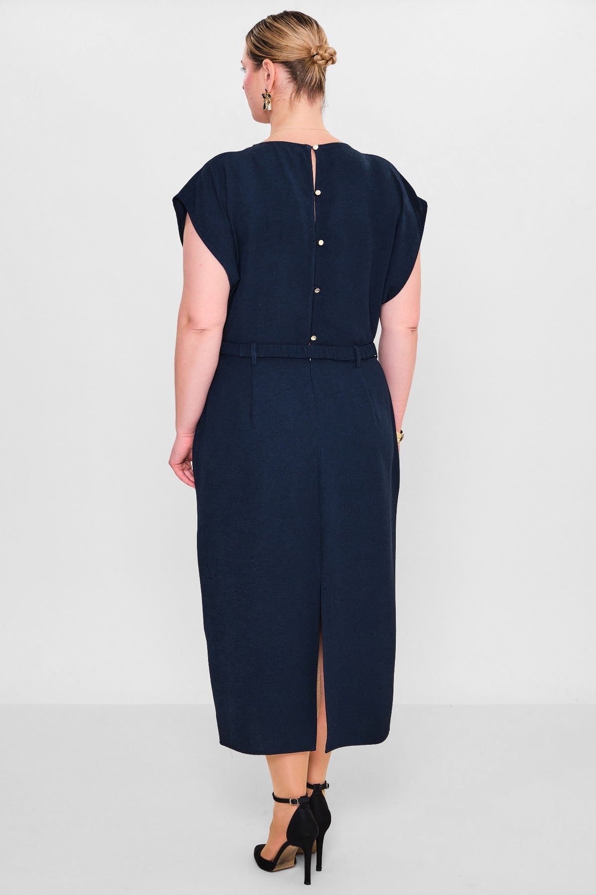 Laluce - Plus Size Dress (L2.Y26.ELB.2E655) - 8690200082429