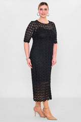 Laluce - Plus Size Dress (L2.Y26.ELB.2E662) - 8690200082474