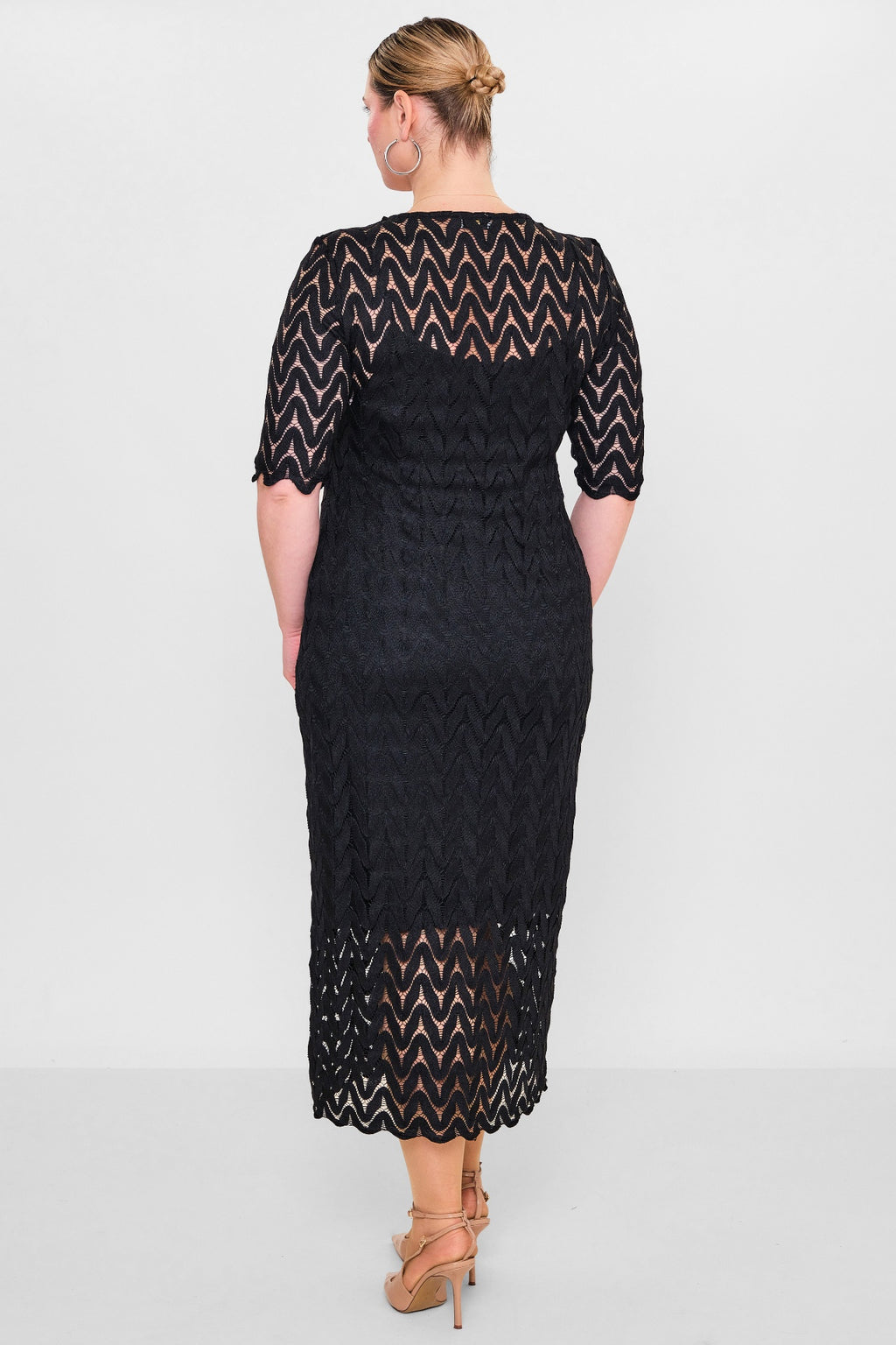 Laluce - Plus Size Dress (L2.Y26.ELB.2E662) - 8690200082474