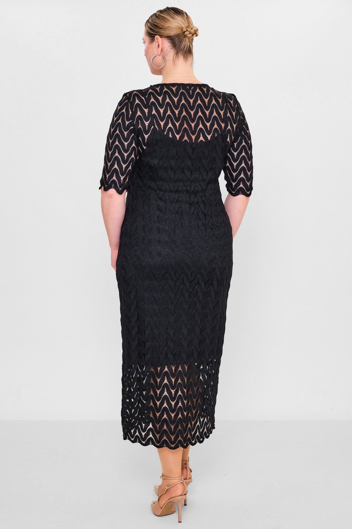 Laluce - Plus Size Dress (L2.Y26.ELB.2E662) - 8690200082474
