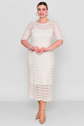 Laluce - Plus Size Dress (L2.Y26.ELB.2E662) - 8690200082481