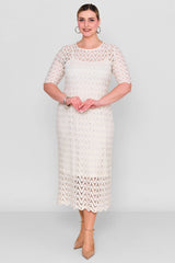 Laluce - Plus Size Dress (L2.Y26.ELB.2E662) - 8690200082481