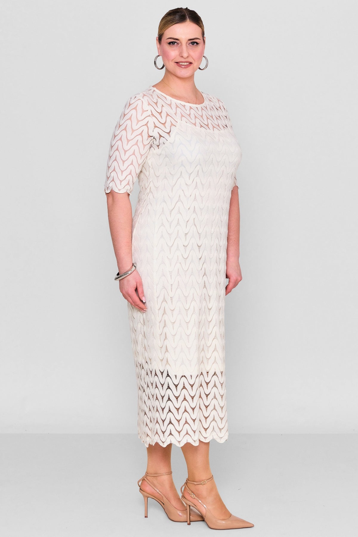 Laluce - Plus Size Dress (L2.Y26.ELB.2E662) - 8690200082481
