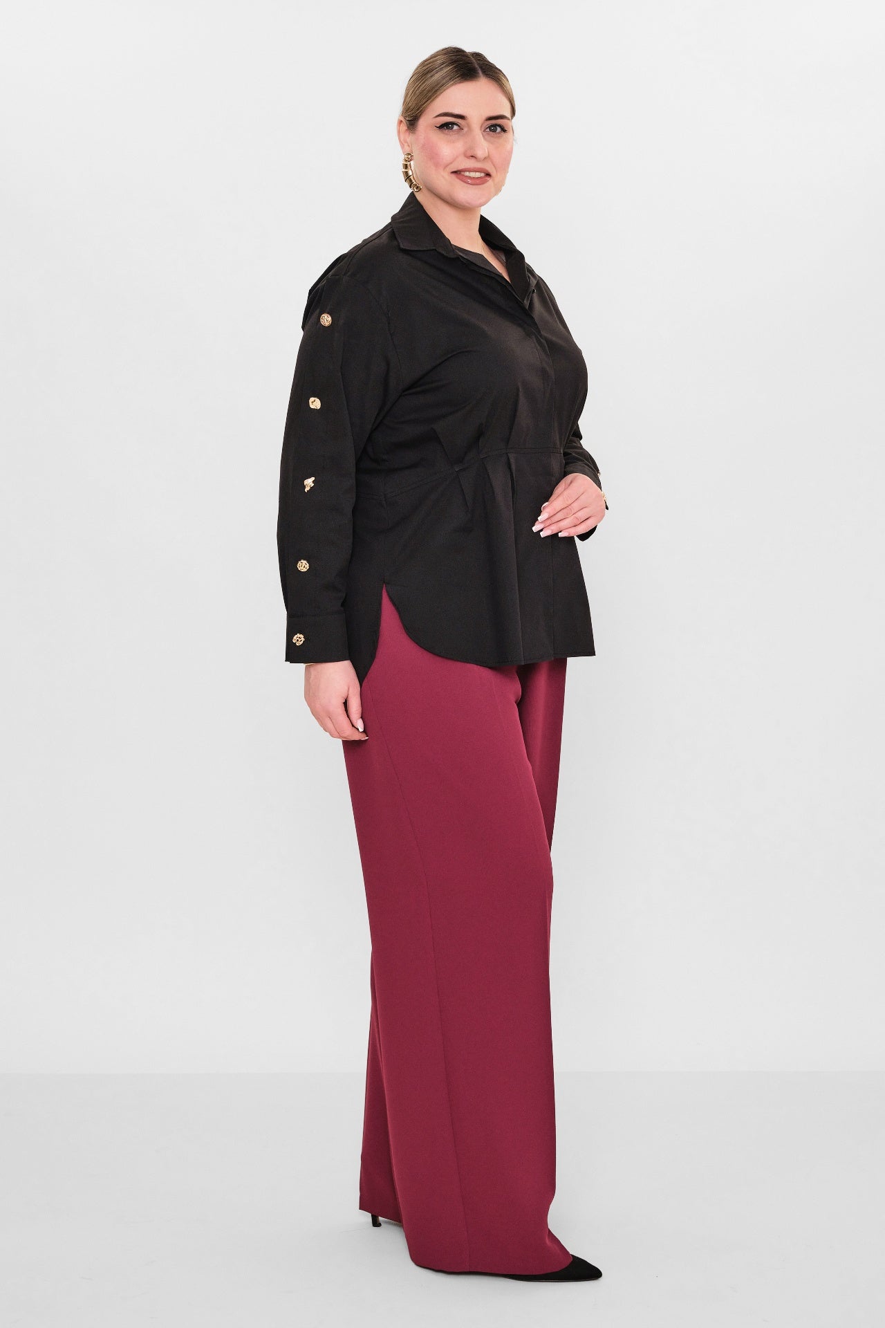 Laluce - Plus Size Shirt (L2.Y26.GML.2G146) - 8690200082566