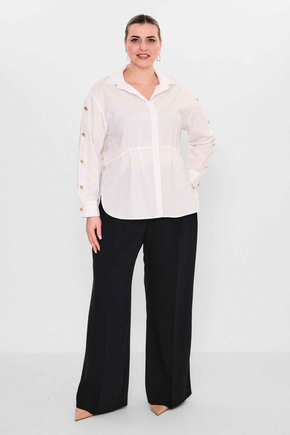 Laluce - Plus Size Shirt (L2.Y26.GML.2G146) - 8690200082573
