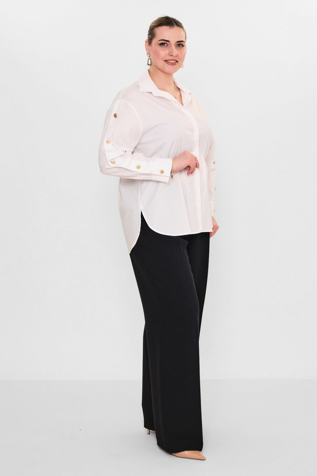Laluce - Plus Size Shirt (L2.Y26.GML.2G146) - 8690200082573