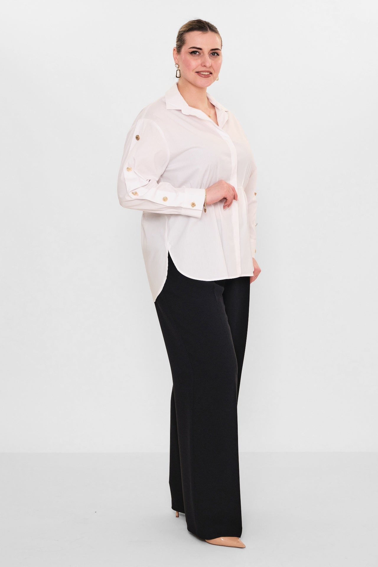 Laluce - Plus Size Shirt (L2.Y26.GML.2G146) - 8690200082573