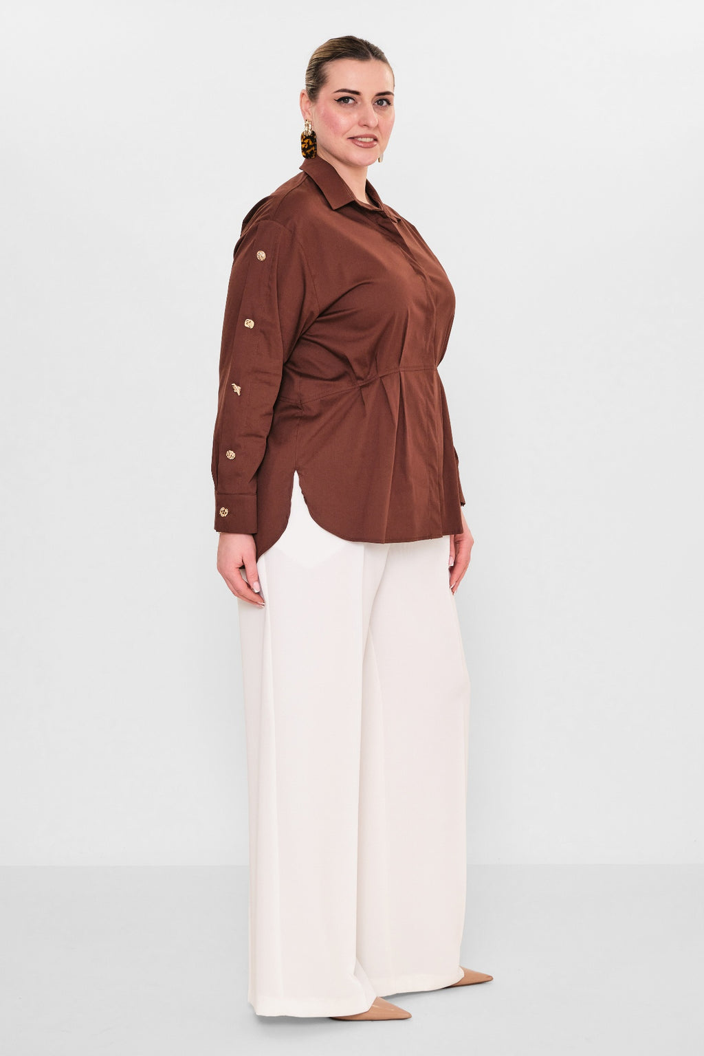 Laluce - Plus Size Shirt (L2.Y26.GML.2G146) - 8690200082580
