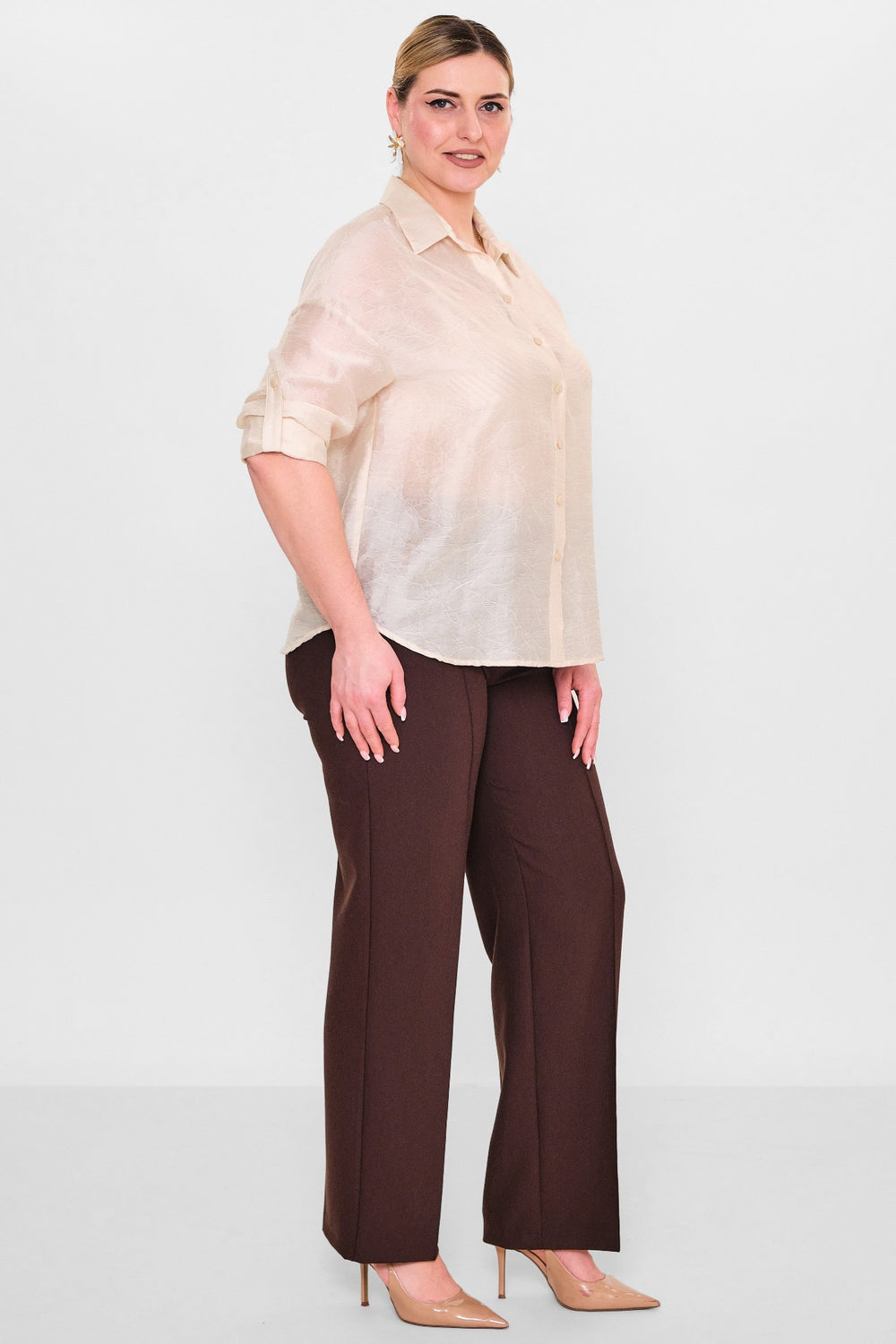 Laluce - Plus Size Shirt (L2.Y26.GML.2G152) - 8690200082603
