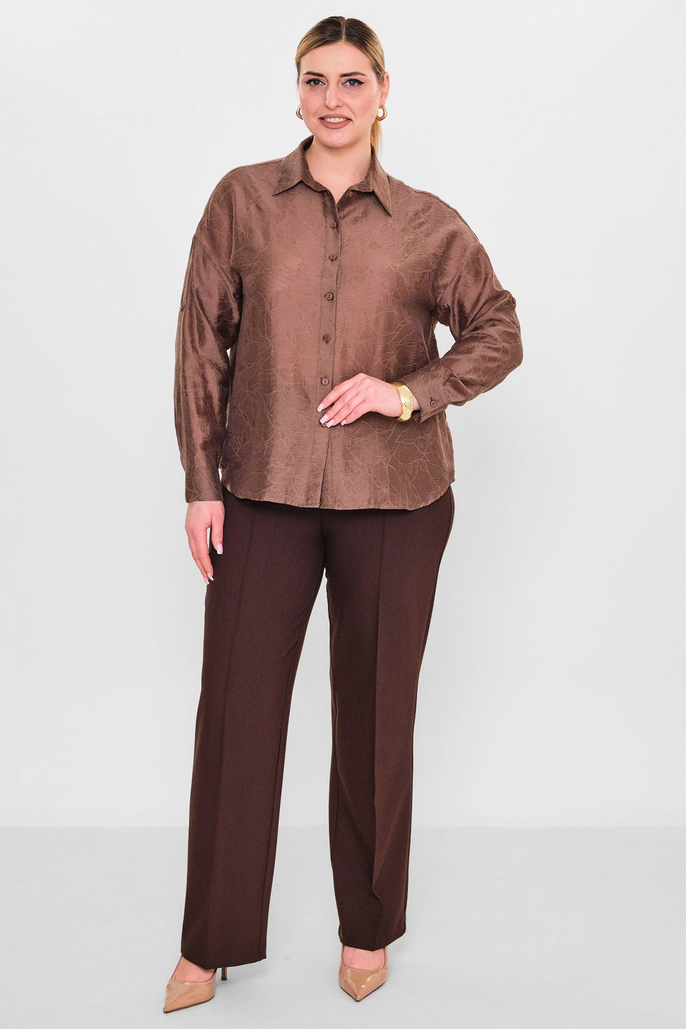 Laluce - Plus Size Shirt (L2.Y26.GML.2G152) - 8690200082610