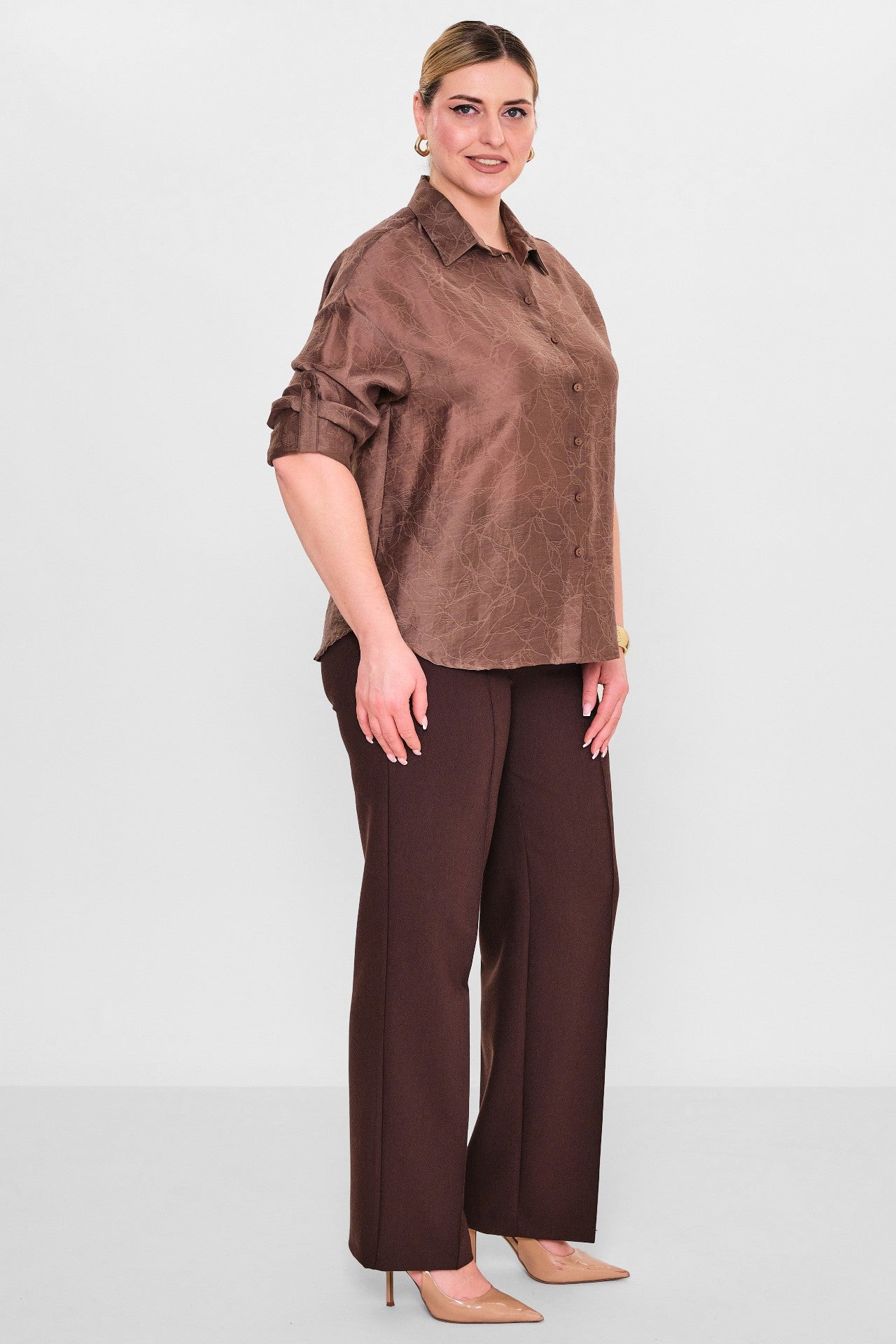Laluce - Plus Size Shirt (L2.Y26.GML.2G152) - 8690200082610