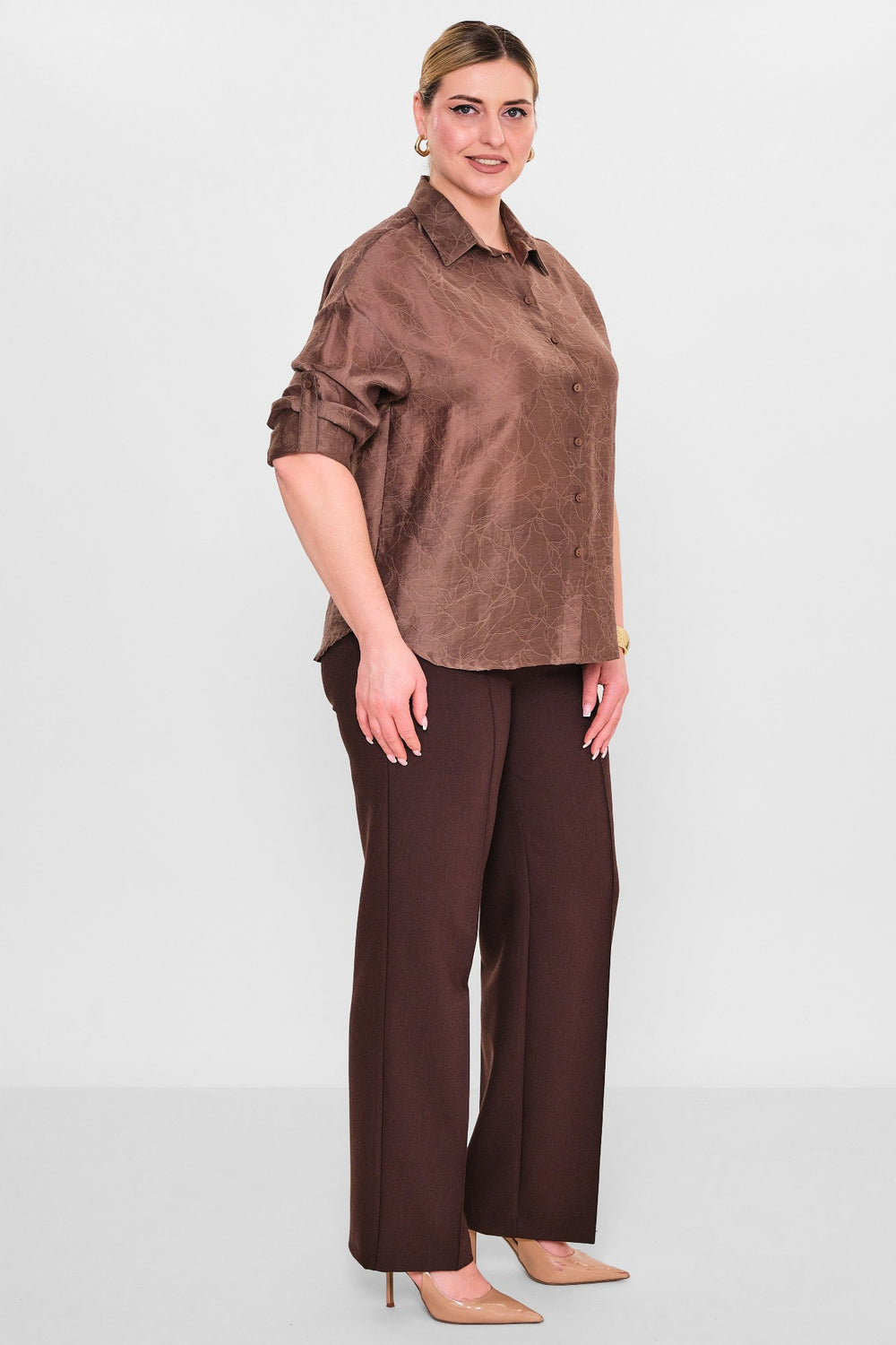 Laluce - Plus Size Shirt (L2.Y26.GML.2G152) - 8690200082610