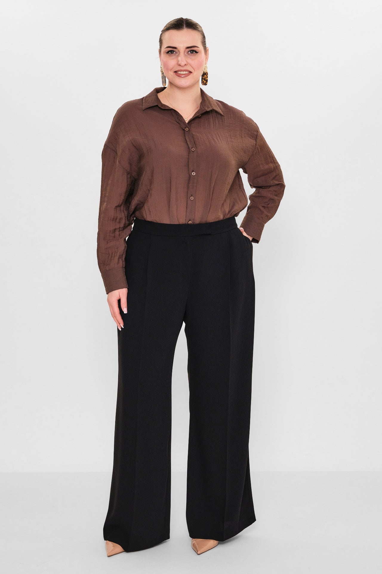 Laluce - Plus Size Trousers (L2.Y26.PNT.2P226) - 8690200082634
