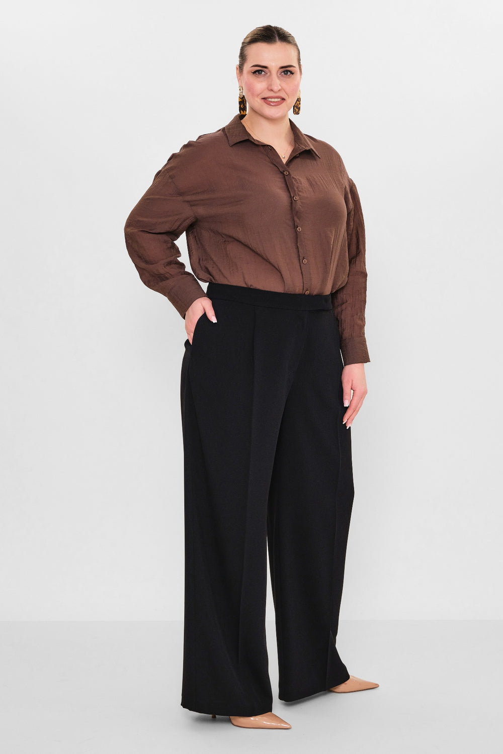 Laluce - Plus Size Trousers (L2.Y26.PNT.2P226) - 8690200082634