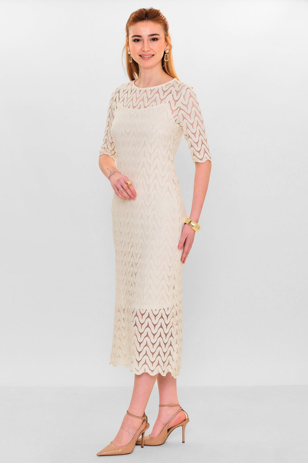 Laluce - Plus Size Dress (LL.Y26.ELB.LE662) - 8690200082870