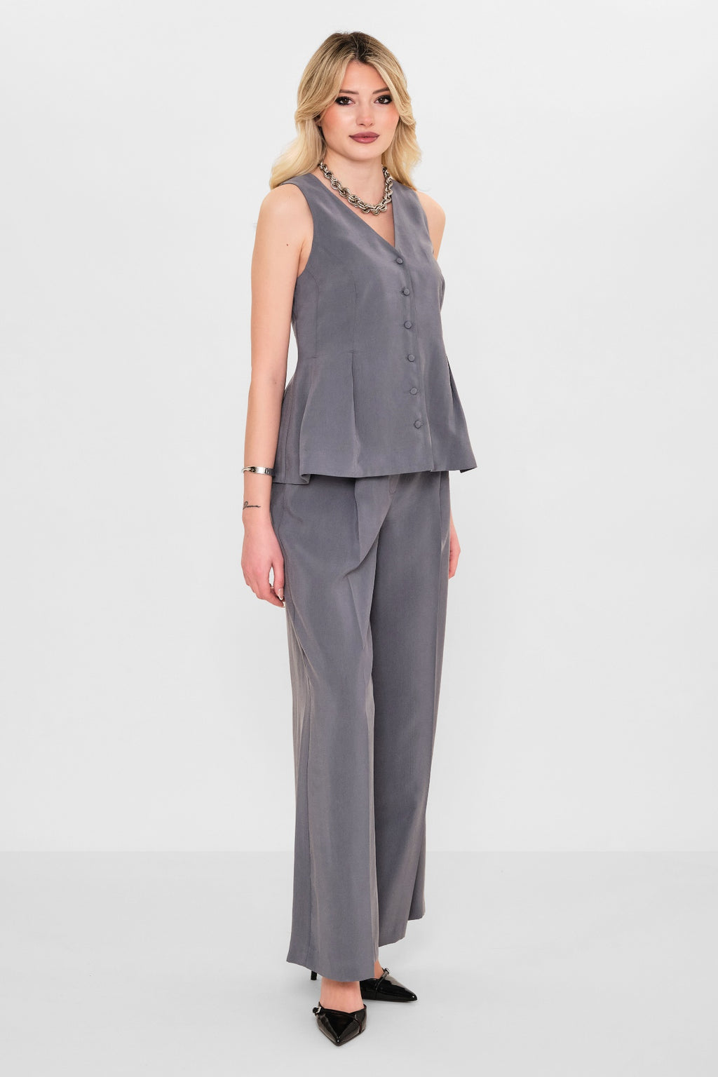 Qm - Plus Size Waistcoat (QM.Y26.YK.QY25) - 8690200084331
